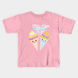 Kawaii ice cream Kids T-Shirt